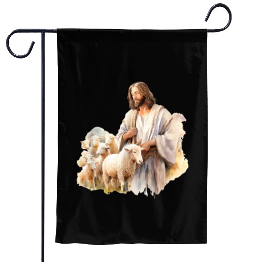 Lord Jesus Church Sheep Peace Garden Flags