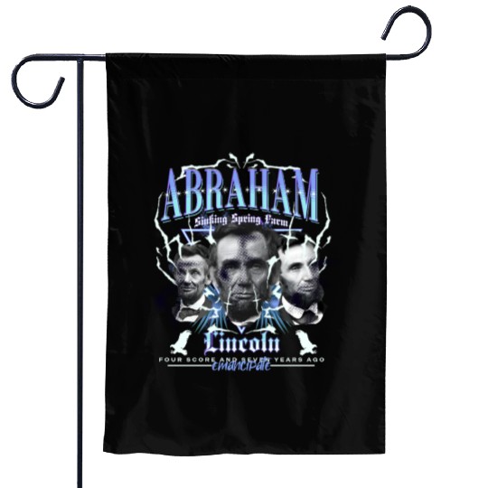 History Bootleg Abraham Lincoln Bootleg Retro Rap Garden Flags