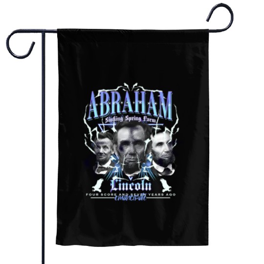 History Bootleg Abraham Lincoln Bootleg Retro Rap Garden Flags