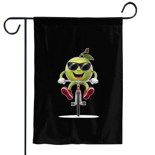 Guava Cycling On Bike Realistic Garden Flags