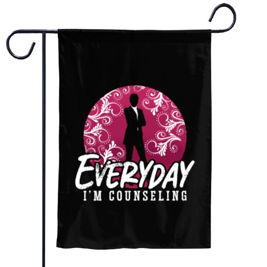 School Counselor Everyday I'm Counseling Therapist Garden Flags
