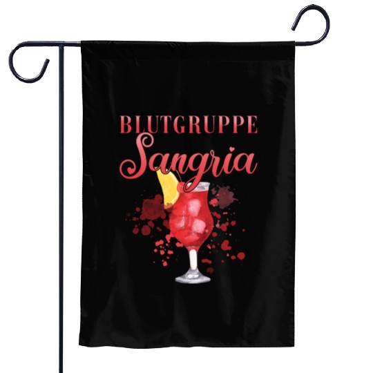 Cocktail Bartender Blutgruppe Sangria Garden Flags