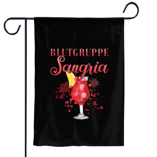 Cocktail Bartender Blutgruppe Sangria Garden Flags