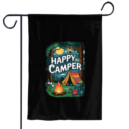 Happy Camper Delight Garden Flags