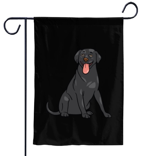 Dog - Black Lab Garden Flags