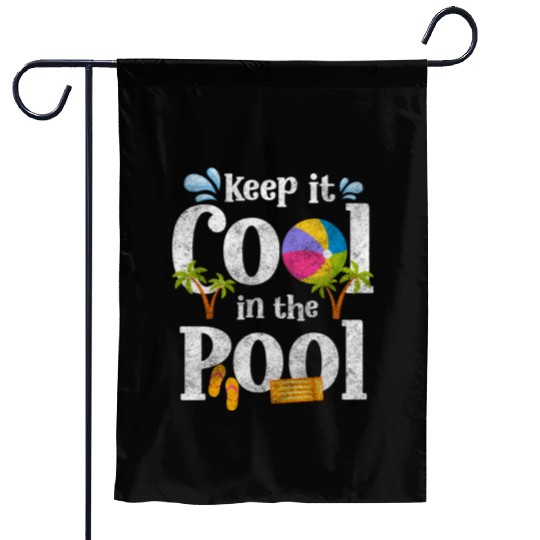 Pool Party Diving Vacation Swimming Trunks Garden Flags