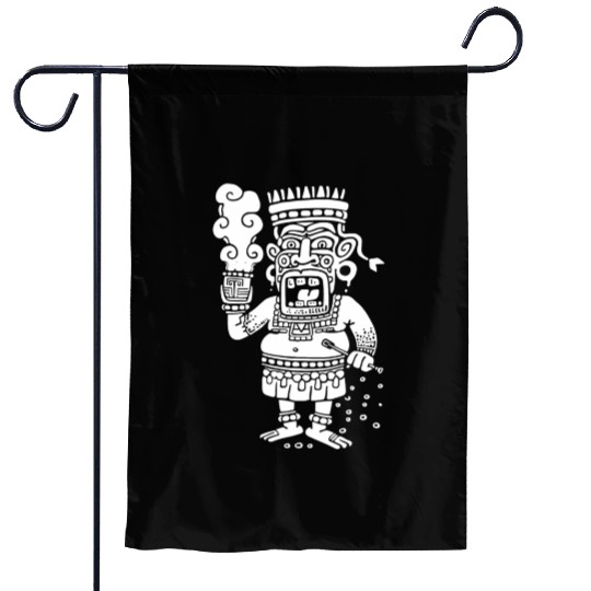 Maya God Mayan Mythology Buluc Chabtan Garden Flags