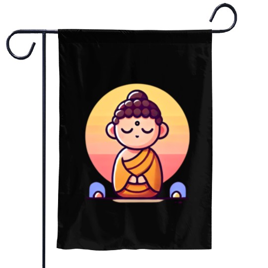 Tiny Buddha Garden Flags