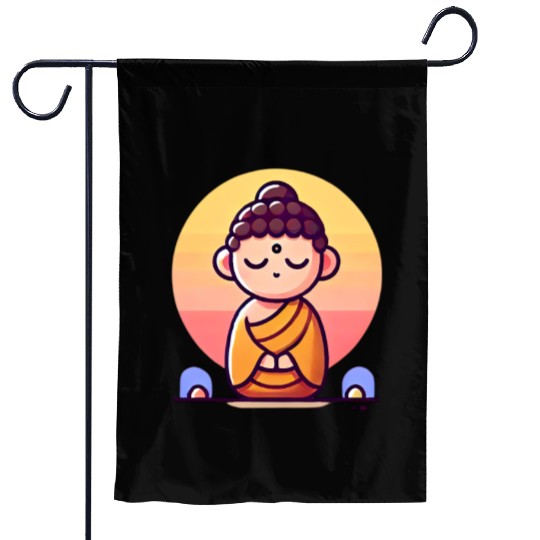 Tiny Buddha Garden Flags