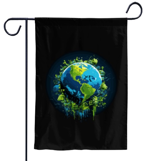 Respect Your Mother Earth Day Save Our Planet Garden Flags
