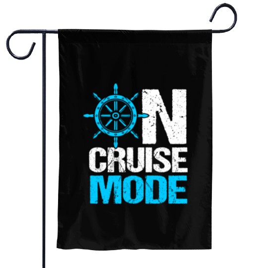 Funny Cruise Trip Cruise Ship On Cruise Mode Garden Flags