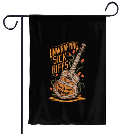 musical pumpkin autumn vibes spooky guitar autumn Garden Flags