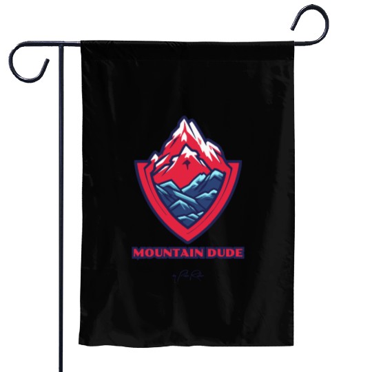 mountain dude Garden Flags