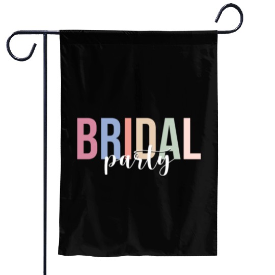 Bridal Party Bride Bachelorette Party Garden Flags