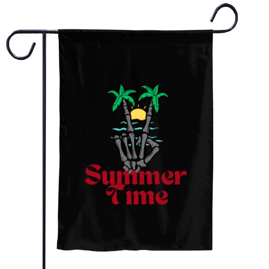 Tropical Summer Time Vibes Garden Flags