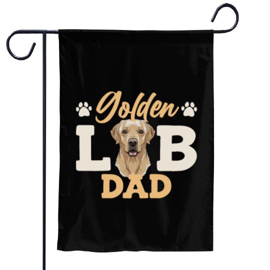 Labrador GOLDEN LAB DAD Labrador Owner Men Garden Flags
