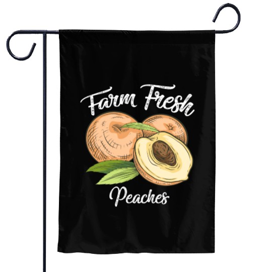Farm Fresh Peaches Peach Lover Awesome Garden Flags
