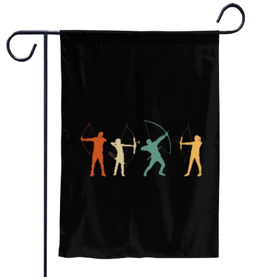 Retro Archery Garden Flags