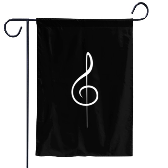 Music Clef Note French Violin Treble Musical Sound Garden Flags