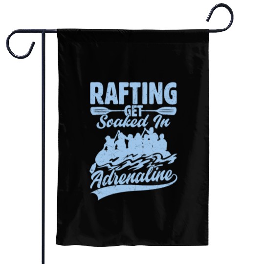 Rafting Get Soaked In Adrenaline White Water Paddl Garden Flags