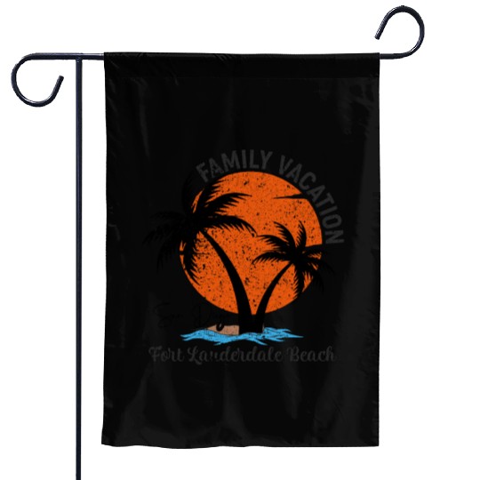 Family Vacation San Diego Fort Lauderdale Beach Garden Flags