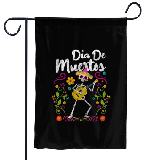 Dia De Muertos Death Skeleton Commemoration Garden Flags