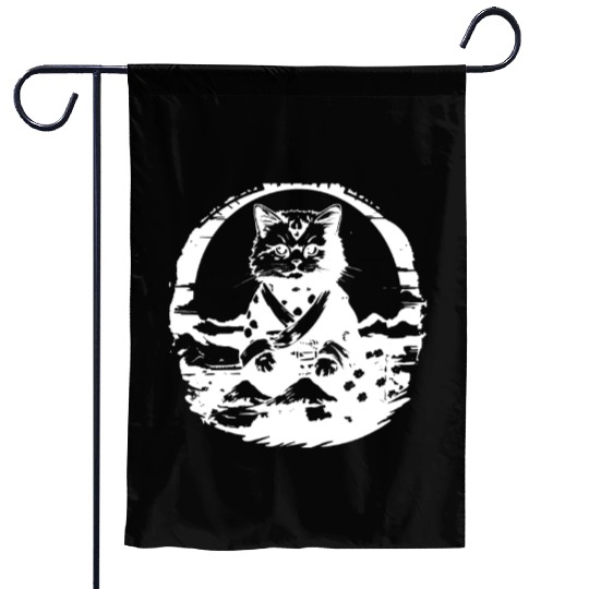 Japanese Cat Garden Flags