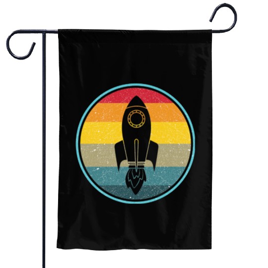 Rocket Science Physics Retro Vintage Garden Flags