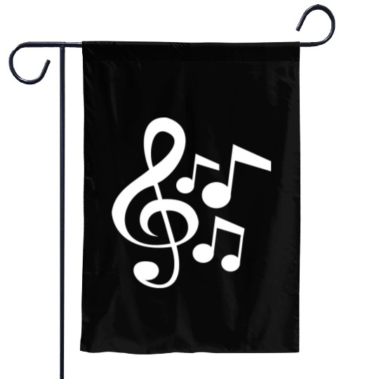 Music Clef Note French Violin Treble Musical Sound Garden Flags