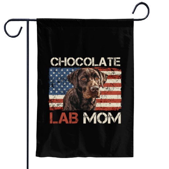 Labrador Retriever CHOCOLATE LAB MOM Labrador Garden Flags