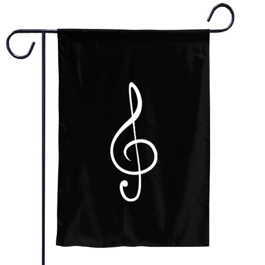 Music Clef Note French Violin Treble Musical Sound Garden Flags
