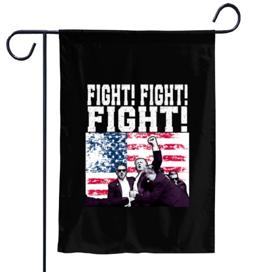 Trump Fight Fight Fight American USA FLAG DESIGN Garden Flags