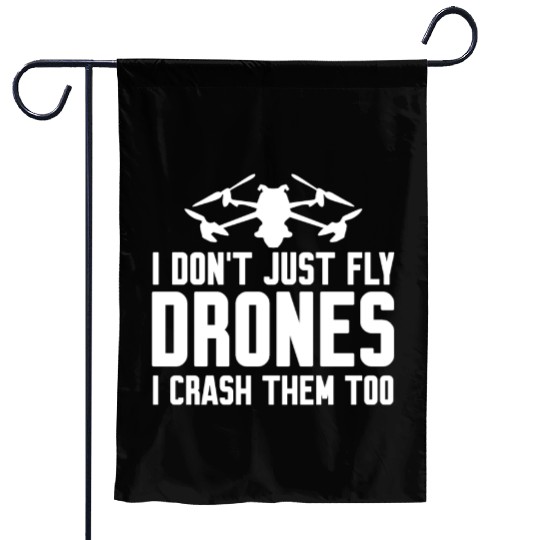 FPV Drone Quadrocopter Pilot Drones Garden Flags