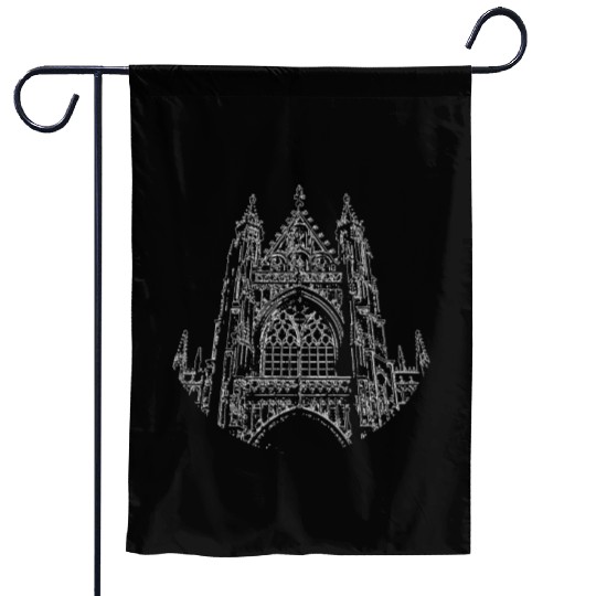 Architecture Church Gothic Gothic Garden Flags