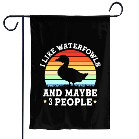 Duck Hunting Waterfowls And Maybe Three People Garden Flags