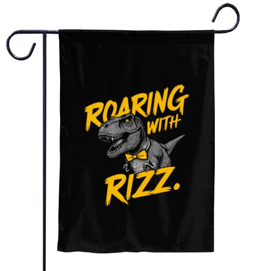 Embrace Rizzler Life with a Dinosaur Twist for Garden Flags