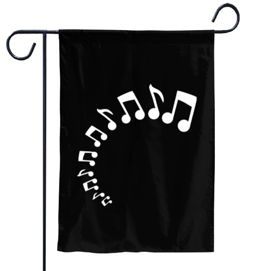 Many music nout Half Circle Musical Sound Love Garden Flags