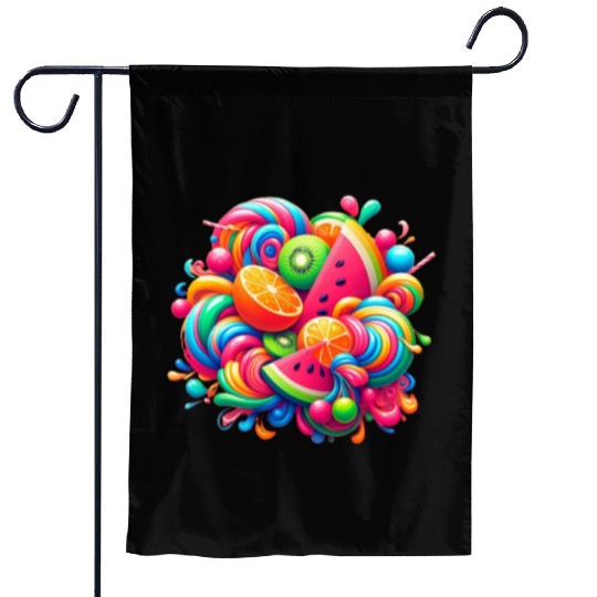 Delicious Vibration Garden Flags