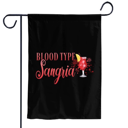 Cocktail Bartender Blood Type Sangria Garden Flags
