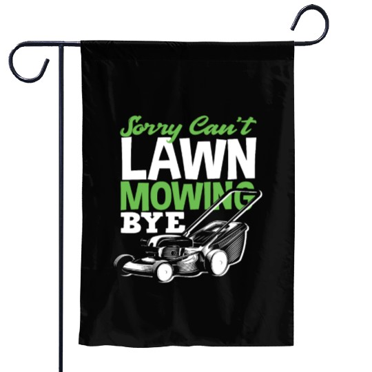Landscaper Gardener Lawn Mowing Bye Garden Flags