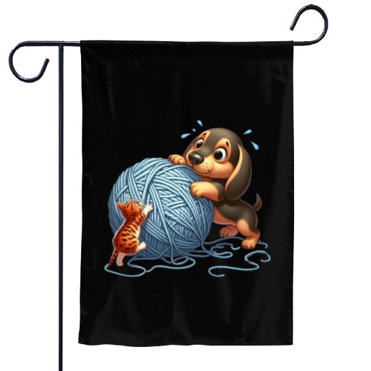 Fun Animal Image Garden Flags