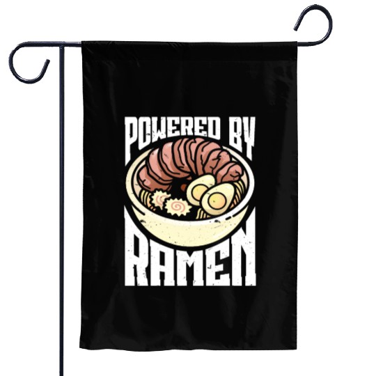 Powered By Ramen Anime Japanese Soup Cup Noodle Garden Flags