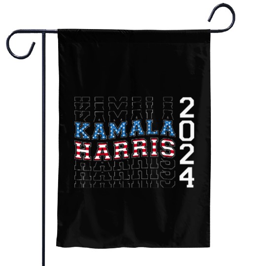 USA Flag Colors to Kamala Harris 2024 For Garden Flags