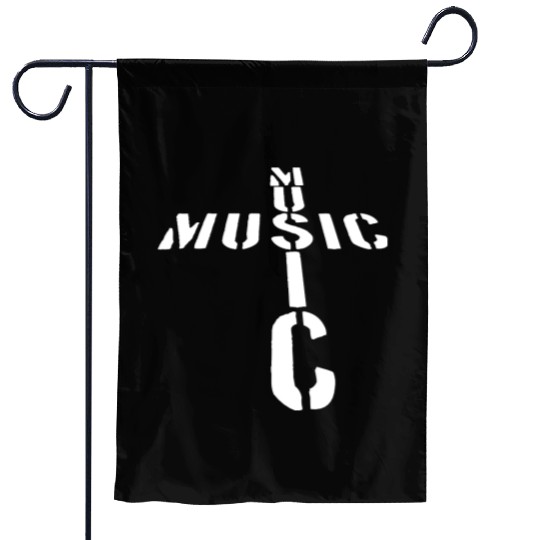 Music Note Text Letters Quote Saying Musical Sound Garden Flags