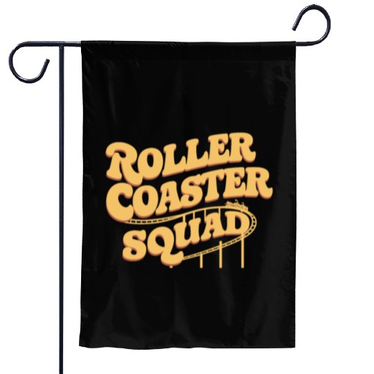 Roller Coaster Squad Fun Thrill Ride Team Garden Flags