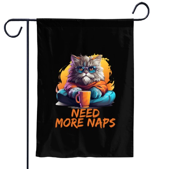Persian Cat Need More Naps Kitten Cat Memes Garden Flags
