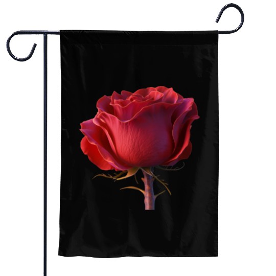 the rose nature design Garden Flags