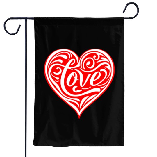 Tribal Love Heart LIKE US ON FACEBOOK # Garden Flags