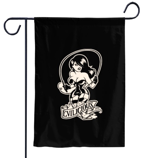 Evil Mistress Dominatrix LIKE US ON FACEBOOK # Garden Flags