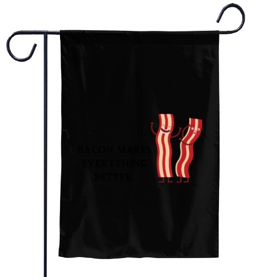 Bacon Bliss: Humor Meets Breakfast Art Garden Flags